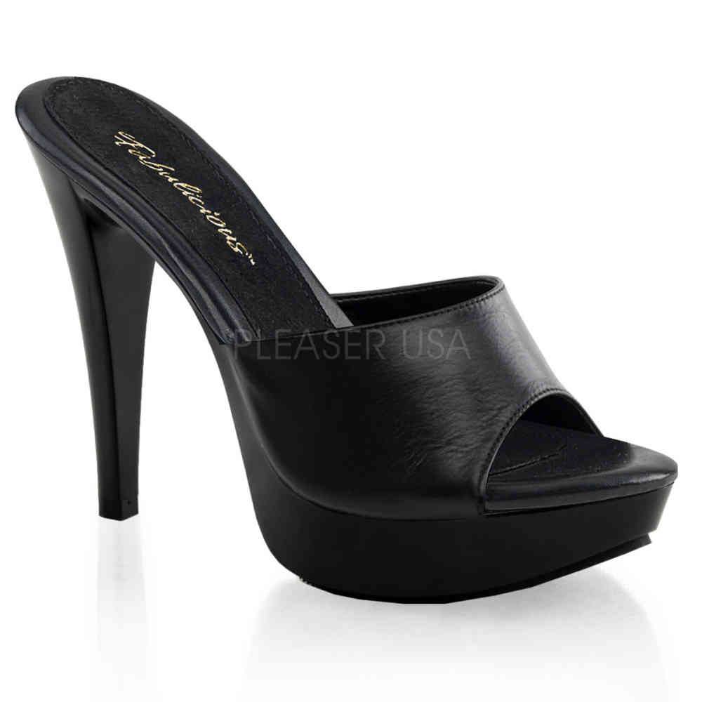 Fabulicious - COCKTAIL501L Mules with heel - Black Product image